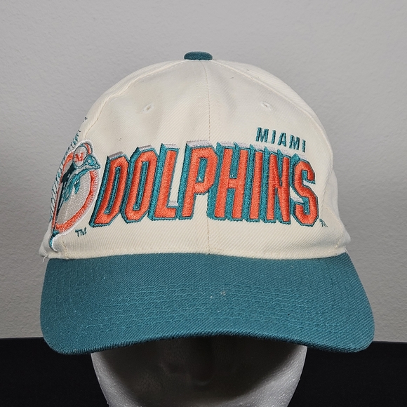 Vintage Miami Dolphins Pro Line Sports Specialties Laser Shadow Snapback Cap NFL - Picture 1 of 10